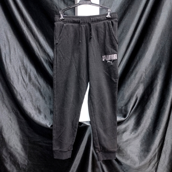Puma Kids Black Jogger Pants - Picture 1 of 14